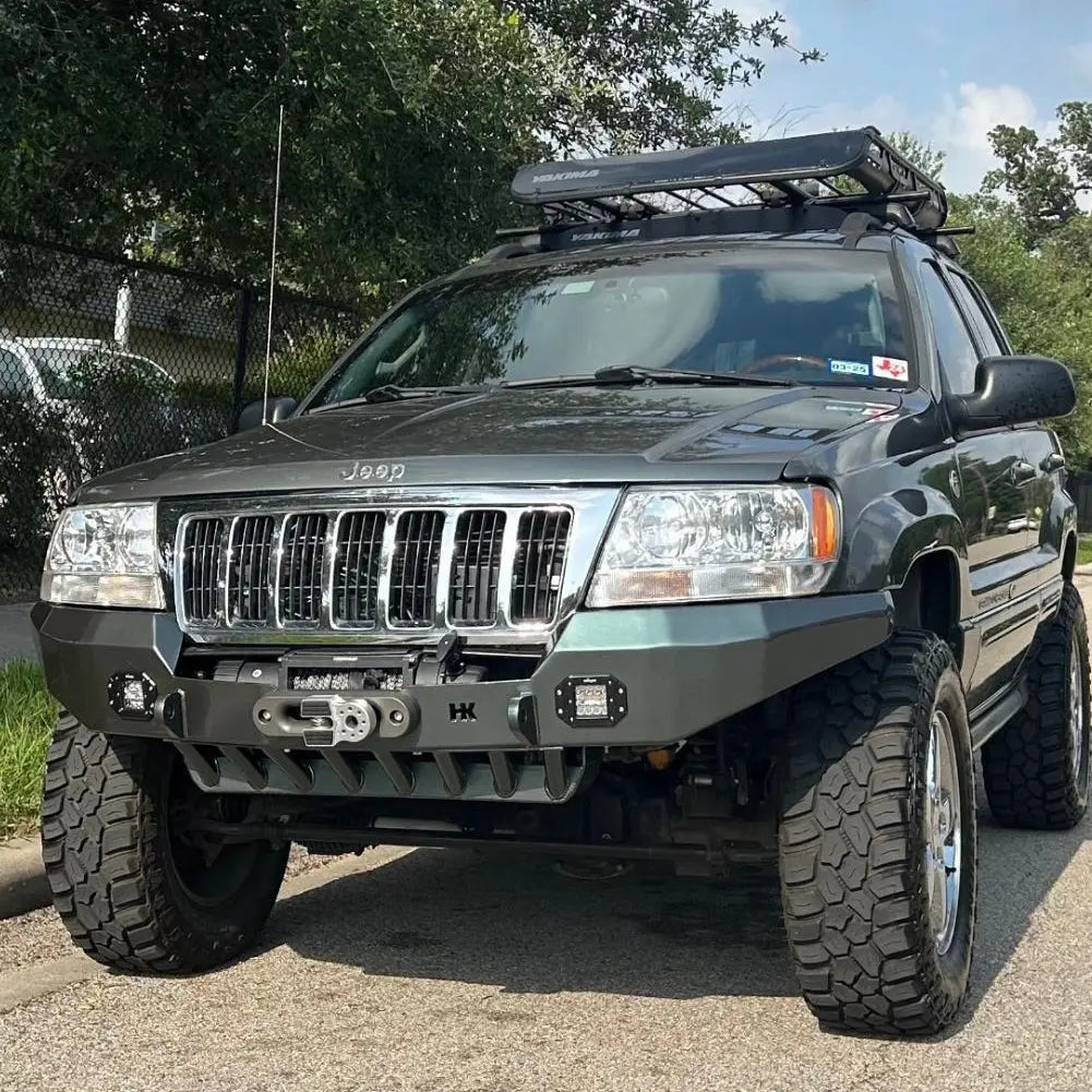 The Krawler - WJ High Clearance Recessed Winch Bumper - HK Offroad