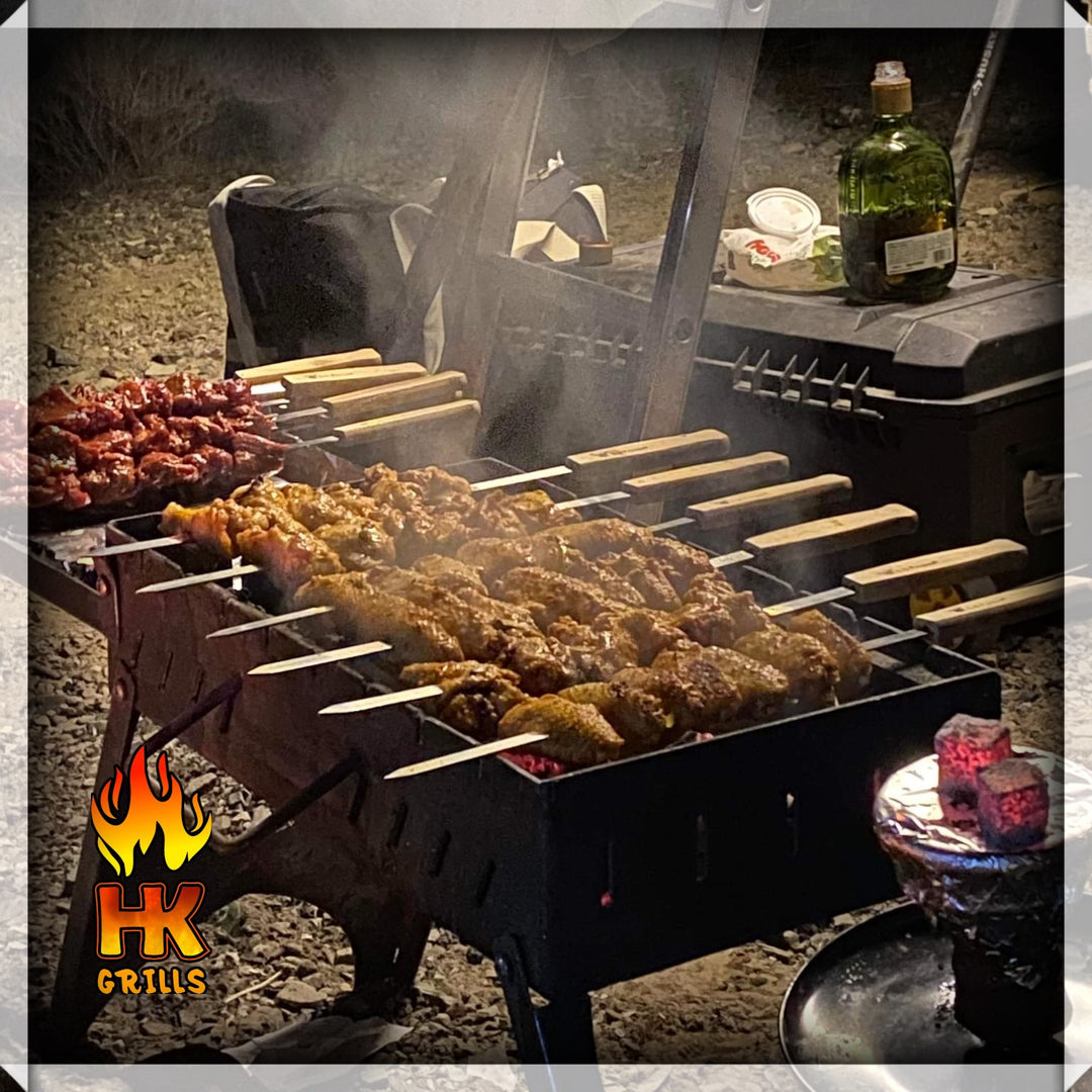Amazon.com : ZXMT 17 Inch Vertical Multi-Layer Steel Charcoal Smoker, Heavy  Duty Round Charcoal BBQ Grill for Outdoor Smoking Charcoal Grill with  Thermometer Outdoor Home Party : Patio, Lawn & Garden
