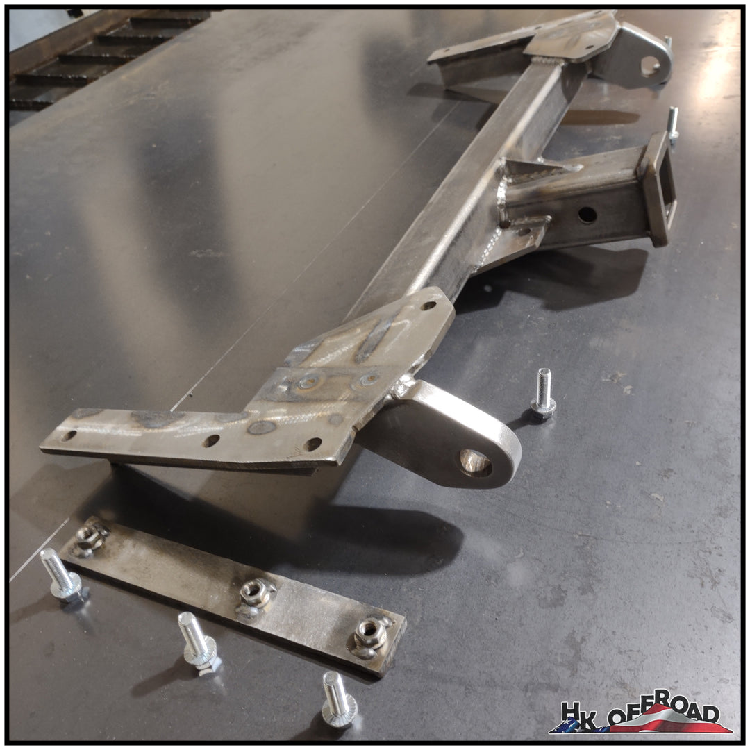 Front Tow Hitch Receiver w/ Shackle Tabs (WJ/WK/XK) - Heavy